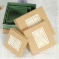 Quality Natural Kraft Paper Box with Lid Small Square Kraft Paper Boxes